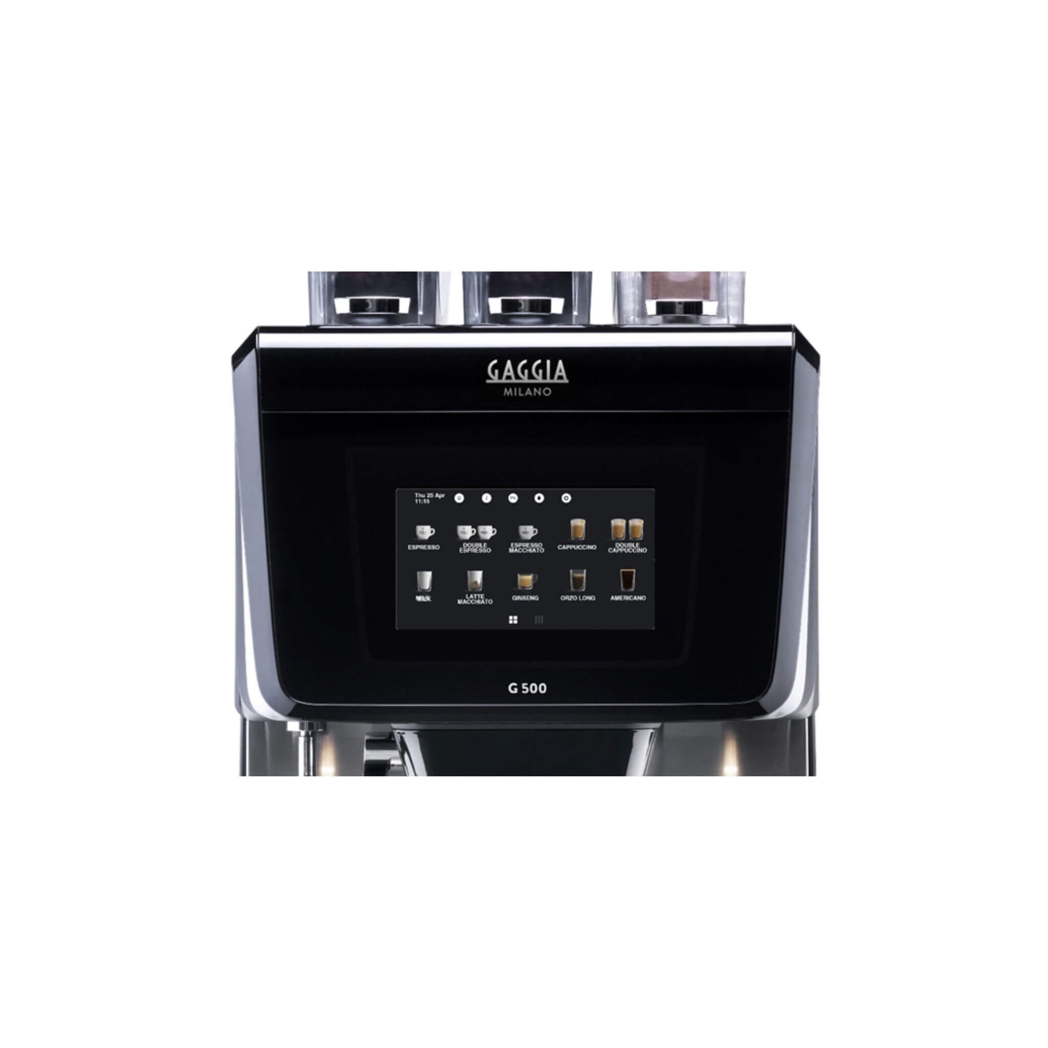 Gaggia G500 with LatteVelluto — 10" Touchscreen Bean-to-Cup Coffee Machine