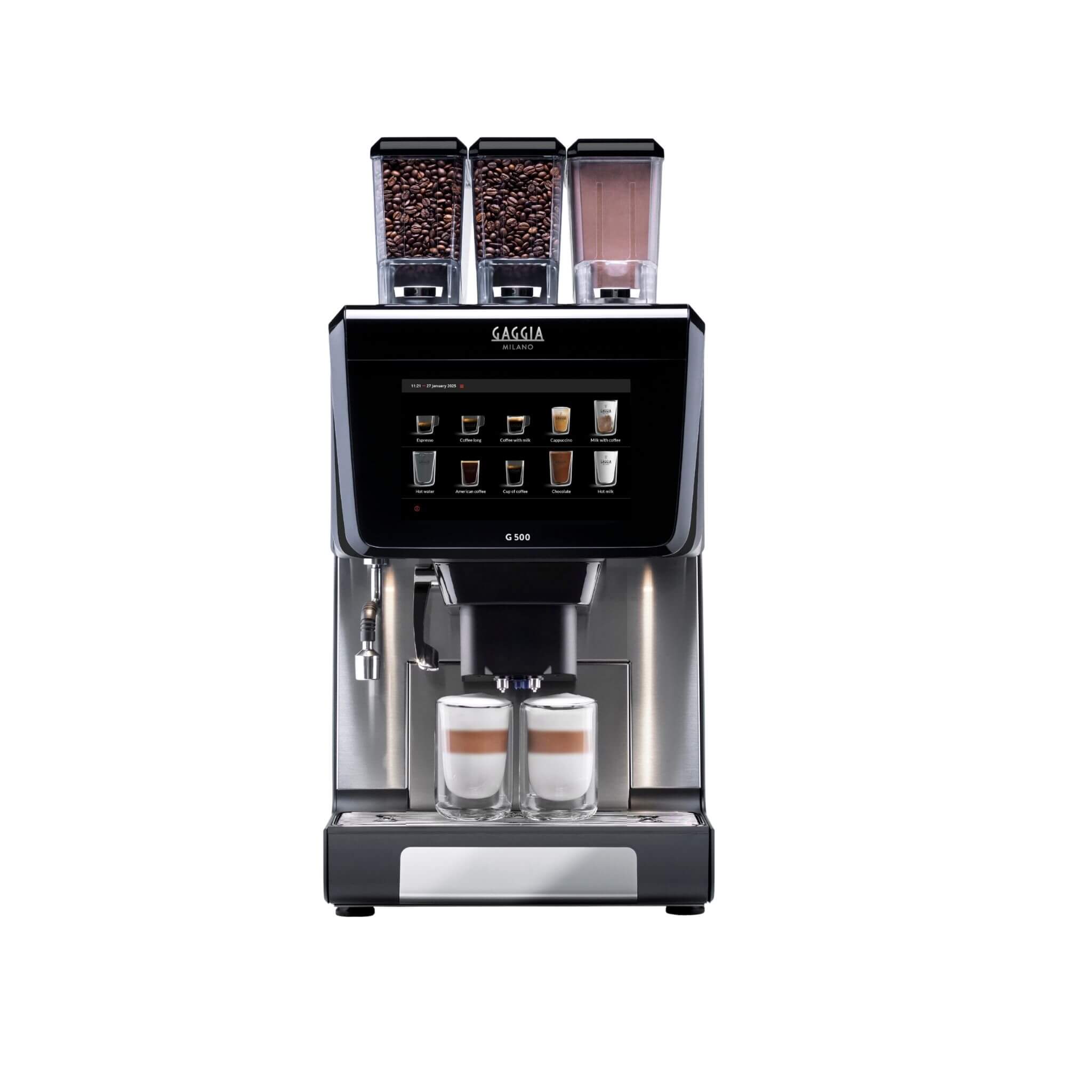 Gaggia G500 with LatteVelluto — 10" Touchscreen Bean-to-Cup Coffee Machine