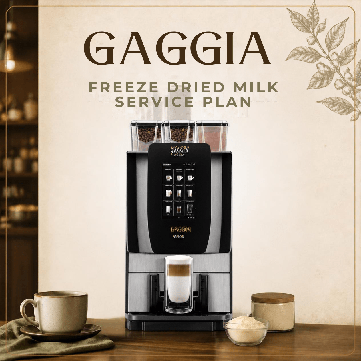 Gaggia Service Freeze Dried Milk Machines