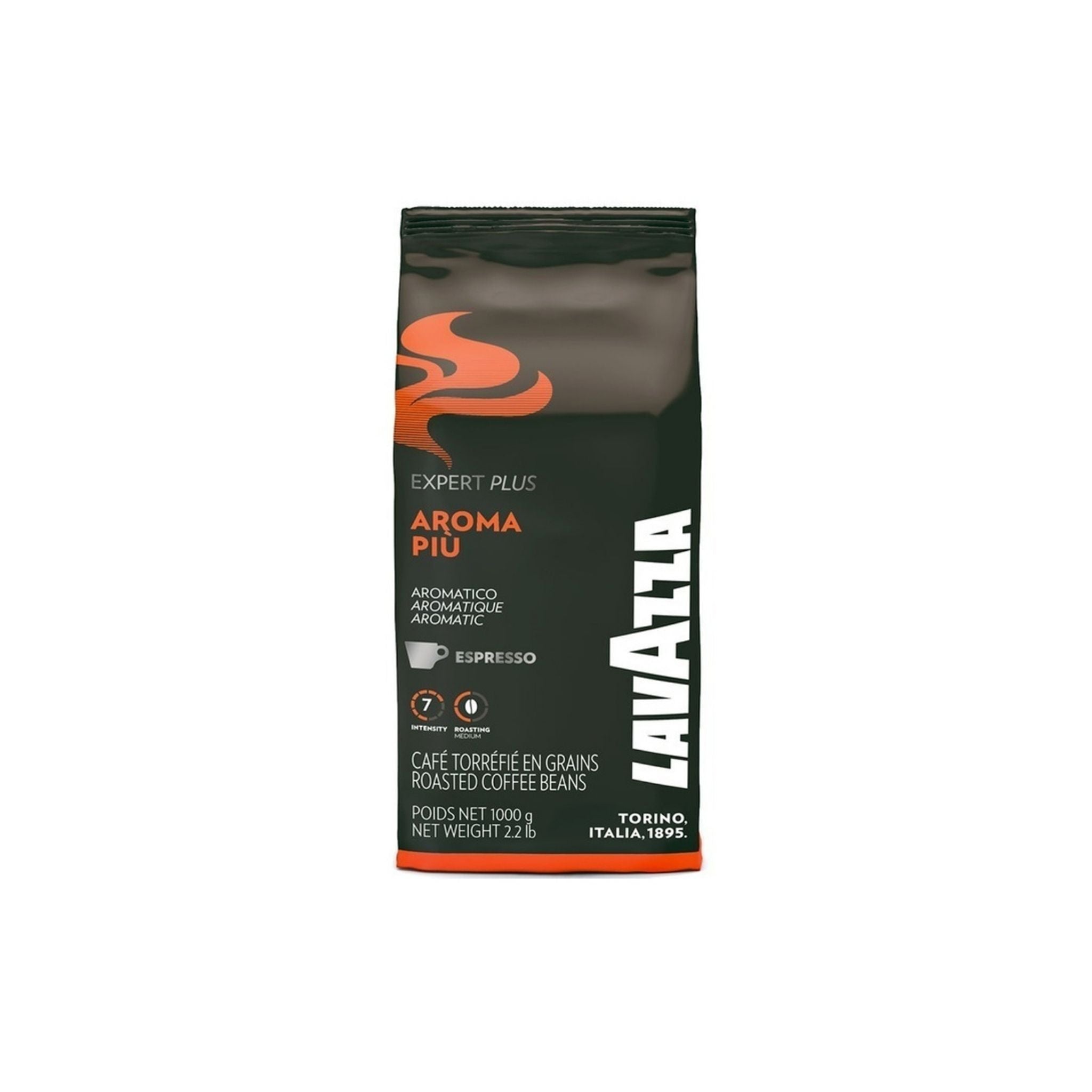Lavazza Expert Plus Aroma Piu Roasted Coffee Beans 1kg