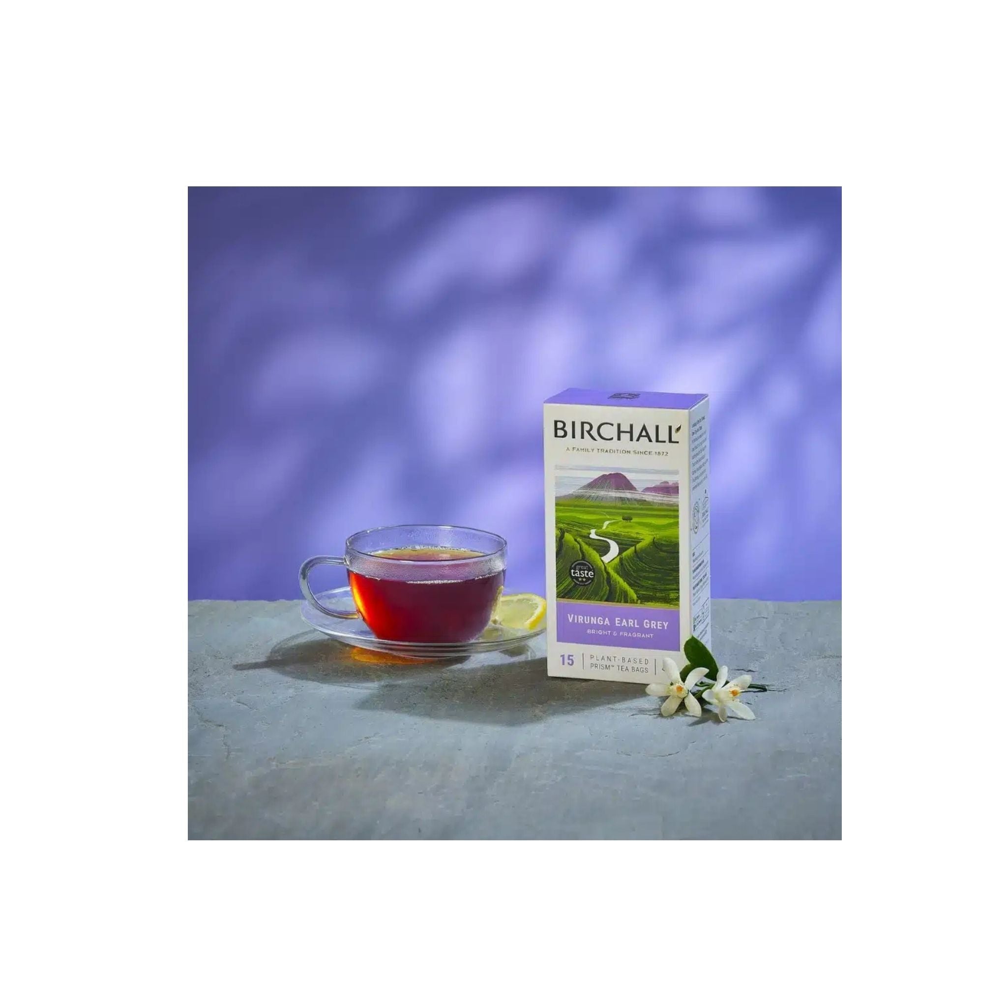 Birchall Virunga Earl Grey Prism Tea Bags x 15